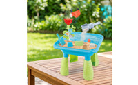 Outdoor Sand and Water Play Table Molded Sand and Water Table Interactive Toy Compact for Backyard