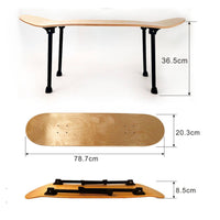 Lightweight Folding Outdoor Table Portable Camping Table Load-Bearing 25kg Folding Skateboard Bench for Campers