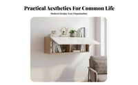 Wall-Mounted Shelving Unit Space-Saving Design Flip-up Door Wall-Mounted Cabinet Sturdy Construction Minimalist & Design