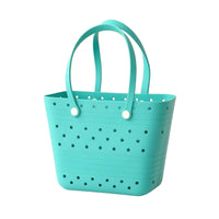Easy to Clean Beach Tote Lightweight Tote Bag with Holes Washable Waterproof for Women, Families, Pool, Boat, Travel
