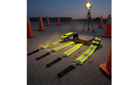 X-Shaped Tool Harness Reflective Strips Padded Tool Suspenders Metal Clips Work Equipment