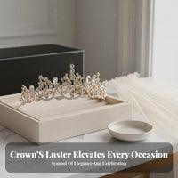 Crystal Gemstone Crown Korean Design Bridal Tiara Crystal Bridal Tiara Sparkling Crystal Gemstone S Wedding Headpiece Elegant