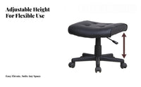 Swivel Function Adjustable Rolling Footrest Compact Size Rolling Leg Rest Multi-Functional Footstool Padded Cushion for Beauticians, Spa Technicians, Home Users, Under Desk, Beauty Salon, Living Room