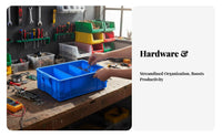 Easy Sorting Multicompartment Hardware Case sturdy Construction Parts Container durableDuty Compartment Box Stackable Design for Mechanics, DIY hobbyists, Workshop, Home Organization, work locations, Fishing