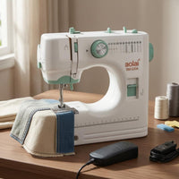 Built-in Thread Guide Electric Sewing Machine Stitch Display Desktop Sewing Machine Front Control Knob Household Tool Presser Foot