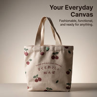 Personalized Canvas Tote Bag with Printing, Customizable Shopping for Women Daily Use, Heat Transfer Design Laptop for Businesses Reusable Carrier