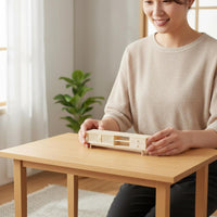 Natural Wood Look Miniature TV Cabinet Realistic Elaboration Miniature TV Stand Highly Detailed for Doll Collectors, Miniaturists