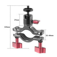 Cycle Camera Handlebar Mount Adjustable Bike Handlebar Camera Mount Anti-Slip for Road Riding