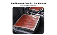 Cooling Beaded Car Seat pad Universal Fit Wooden Bead Seat Mat Breathable Automotive Accessory long-lasting for operators, Commuters, Office Workers, warm Weather, vehicle, Van, extended journey Driving
