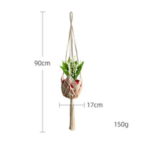 Indoor Macrame Plant Hanger Bohemian Hanging Plant Holder Handmade Hanging Planter Basket Decorative for Balcony, Window