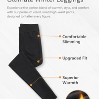 Leggings for Women UK with Extra Thick Fleece Lining for Winter Warmth, High Waist Tights with Pockets, Plus Size Gym Trousers