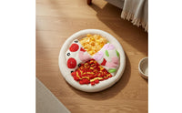 Mental Stimulation Pizza Snuffle Mat Interactive Nosework Training Mat Slow Eating Enrichment Challenge Toy Machine Washable for Dogs, Small Animals, Rabbits