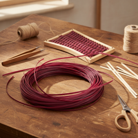 PE Rattan Weaving Material for DIY Baskets, Vases, and Storage Bins