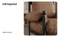 Durable Wood Frame Highrear Armchair with Woven Seat Retro & design Upholstered Armchair mid-1900sera Modern Design Single Sofa Designer Inspired for Readers, Apartment Dwellers, Homeowners, Living Room, Balcony, studying corner, Home Office