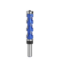 Flush Trim Router Bit with Top and Bottom Bearing Blue-Coated Flush Trim Bit Smooth Tool for Carpenters
