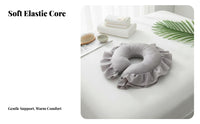 C-Shaped D Face Cradle Pillow Removable and Washable Cover Massage Table Face Soft Support Soft Textile Massage Table Headrest Pad for Estheticians