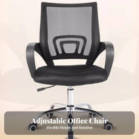 Height Adjustable Rolling Mesh-Back Computer Chair Ergonomic Design Mesh Back Rolling Chair Support Swivel Seat Easy Assembly for Students, Conference Room, Bedroom
