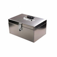 Lockable Cash Box with Coin Tray Portable Security Container long-lasting Design Office Supply Multi-Compartment for Small Business Owners, Event Organizers, Market Stalls, Markets, Garage Sales, Events