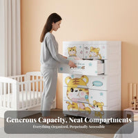 Multi-Tier Storage Tower child-safe Multi-Tier Rolling Cart Space Saving