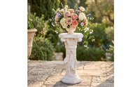 Pedestal Column Vintage Column Pedestal Carved Display Stand for Patio