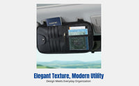 Car Sun Visor Organizer, Multi-Functional Storage Bag, Card Holder, Pen Pouch, CD Sleeve, Document Pocket