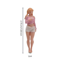 1/64 Miniature Figurine Realistic Miniature People Figurines Tiny Resin Figurine for Hobbyists, Model Enthusiasts, Dioramas, Desktop Display