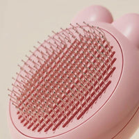 Cat Brush and Pet Hair Remover for Dog Grooming, Self-Cleaning Slicker Brush with Retractable Pins, Easy-to-Clean Dog Brush and Cat Comb Set