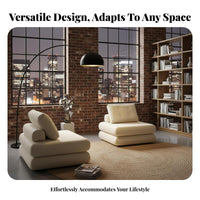 Removable and Washable Cover Tofu Block Sofa Nordic Design Tofu Block Sectional Space-Saving Modular Seating Easy Assembly for Apartment Dwellers, Young Adults, Homeowners, Bedroom, Reading Nook, Office