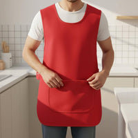 Smock Easy to Wear Sleeveless Apron Vest Washable Barber Apron Vest for Barbers, Waiters