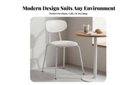 Ergonomic Backrest Stackable Cafe Seat Sturdy Frame Industrial Cafe Chair Long-Lasting Construction Kitchen Seating Anti-Slip Foot Pads for Restaurant Owners, Homeowners, Office Workers, Dining Room, Beauty Salon