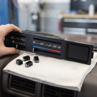 Air Conditioning Panel Cover with Buttons Scratch-Resistant Air Conditioning Control Panel Cover Black for DIY Mechanics