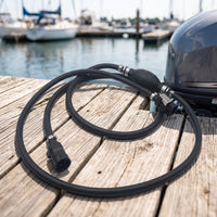 8mm Boat Fuel Line with Primer Bulb Low Permeation Fuel Line with Primer Bulb Rubber Hardware Premium Quality