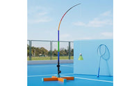 Solo Badminton with Elastic Pole User-Friendly Badminton with Telescopic Elastic Rod Glowing for Court