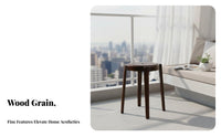 Solid Wood Construction Square Wooden Stool Nordic Aesthetic Long Bench Simple Modern Design Household Furniture Versatile Use for Homeowners, Interior Designers, New Movers, Entryway, Living Room, Hallway, Bedroom