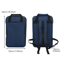 Drum Bag Padded Drumstick Backpack Large Capacity Drum Mallet Case for Drummers, Percussionists