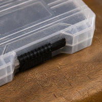 Portable Transparent Plastic Storage Box for Screwdriver Bits and Small Parts