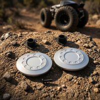 Wheel Hub Cap with Screws Fast-Release Wheel Center Cover Screws Silver Finish Fasteners for Hobby Builders