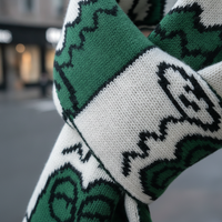 Cute Crocodile Knitted Scarf for Women, Short Warm Neck Warmer for Students and Couples