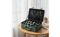 Bangle Organizer with Slots Hard-Sided Bracelet Carrying Case Jewelry Storage Case Zip-Around Jewelry Storage Box Compact