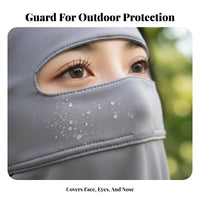 Protection Facekini Lightweight Full Face Sun Face Covering Cooling Ice Silk Face Cover Elastic Ear Loops Ice Silk Cooling Face