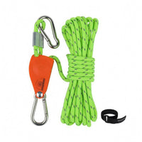 Braided Adjustable Rope Tie-down Hook-and-Loop Strap Reflective Rope Tie-down Carabiner Clips Tent Canopy Tensioner Quick Tensioning