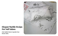 2 Pieces Marble Pattern Nail Cushion Set Soft & Comfortable Manicure Hand Pillow Washable Nail Art Hand Rest Set for Manicurists, Beauty Students, Spa