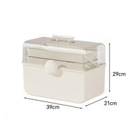 Tool Storage Box Compact Folding Tool Box Foldable Toolbox Sturdy Organizer Transparent for DIYers, Home Repair, Garage