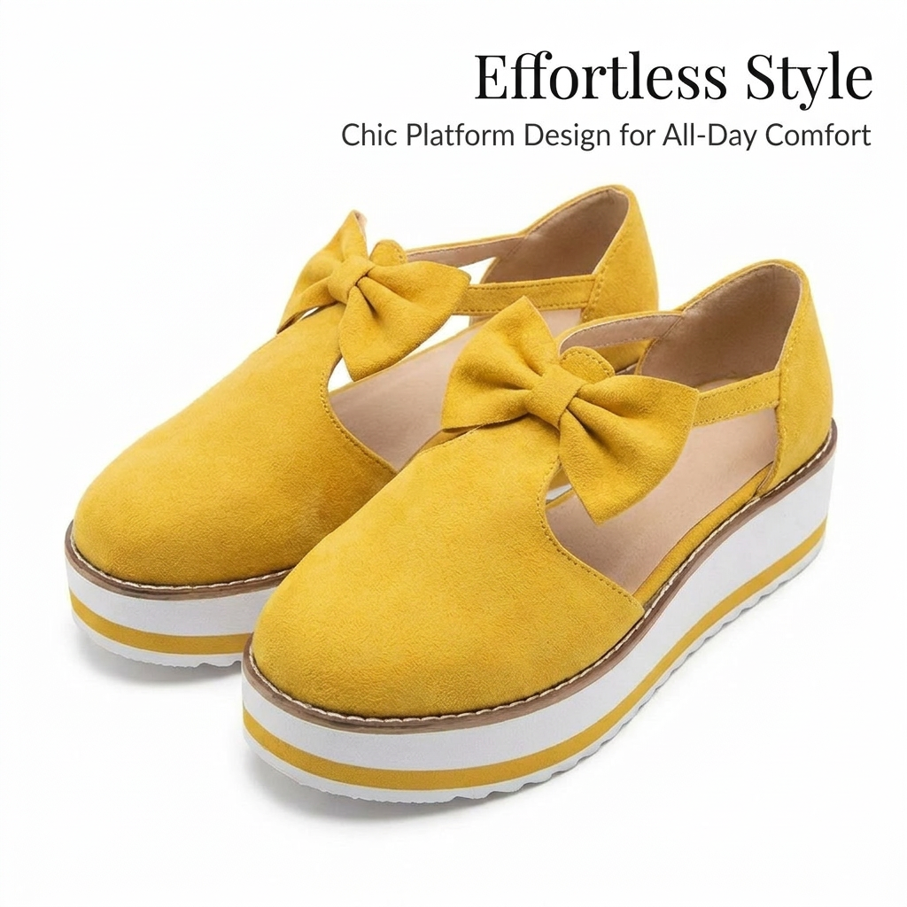 Women's Low Top Bow Knot Ankle Boots, Casual Suede Suede Sandals, Rubber Sole, Round Toe, T-Strap, Summer Vacation Footwear
