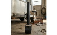 Trailer Jack Swivel Caster Side Crank Trailer Jack with Dual Wheels Reinforced Hardware for Utility Trailers