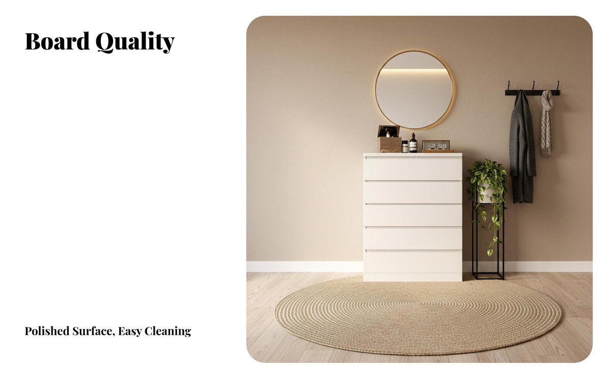 Minimalist design 6-Drawer Double chest Modern Design 6-Drawer Wide Cabinet Sturdy Construction Chest of Drawers adaptable Use for Apartment Dwellers, Homeowners, Bedroom, Living Room, Hallway, Nursery