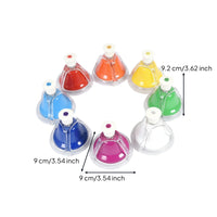 8 Pieces Educational 8 Note Hand Bell Set Interactive Play Children's Plaything