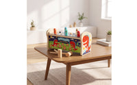 Wooden Whack-Apeg Game with Hammers Educational Whack-Apeg Toy Interactive Pounding Toy with Mallets Developmental for Preschoolers