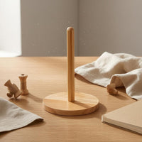 Wooden Spool Holder Unattached Standing Wood Spool Stand Space Saving