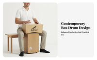 Hand Played Cajon Rich Bass and Snare Sounds Cajon Drum Versatile Sound Percussion Instrument Portable Design for Percussionists, Music Students, Live Performances, Unplugged Sessions, Street Performance, Recording Studios